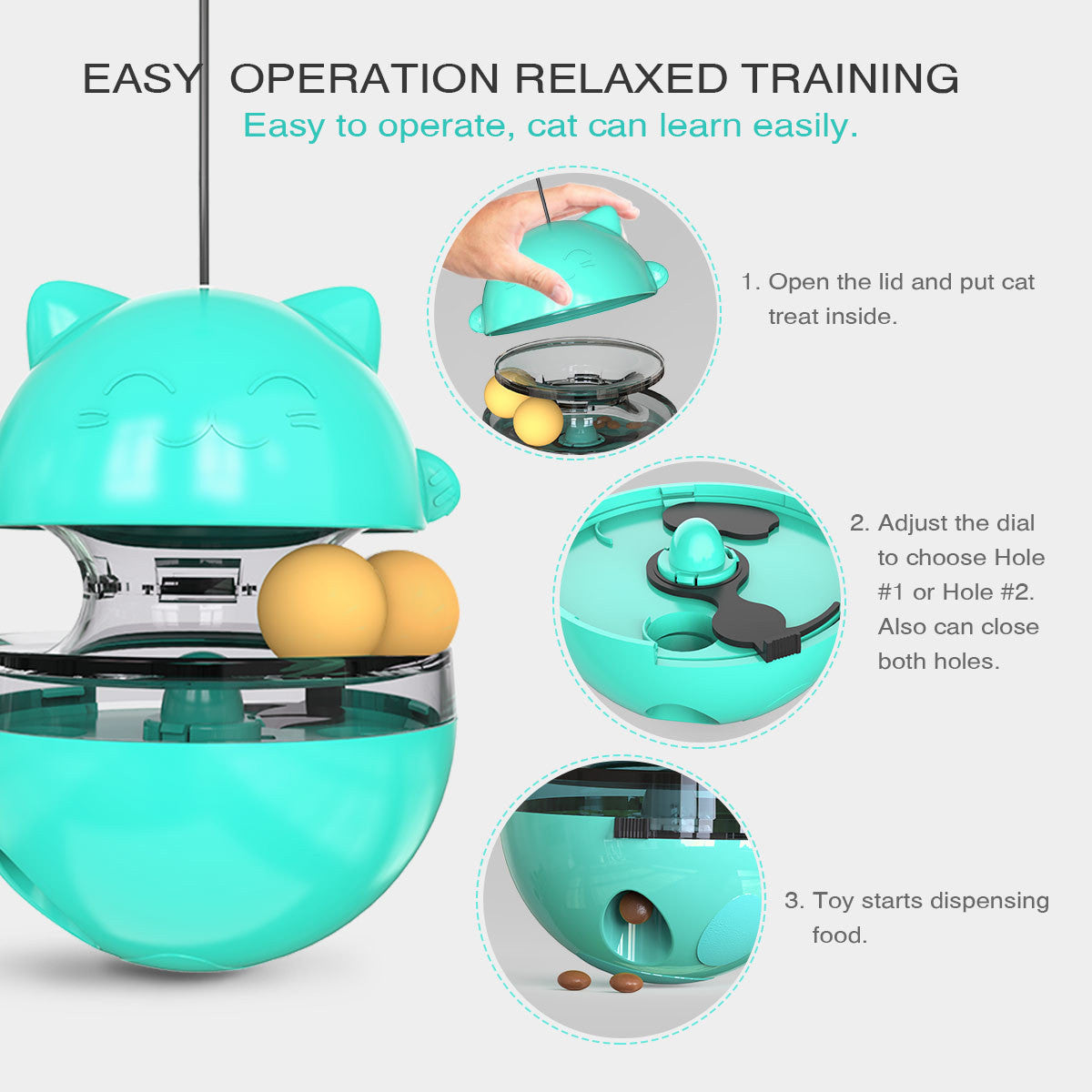 Interactive Cat IQ Treat Ball